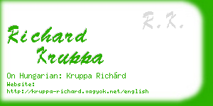 richard kruppa business card
